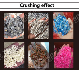 폐기물 비닐 봉투 필름 크러셔 파이프 pvc pp pe 애완 동물 병 플라스틱 크러셔 기계 디젤 엔진 - Product Image 3