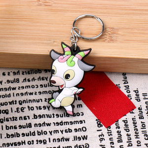 Cao su Móc chìa khóa bán buôn Keychain tùy chỉnh phim hoạt hình hình hình Keyring 3D mềm Silicone vòng chìa khóa PVC phim hoạt hình hình Keychain - Product Image 5