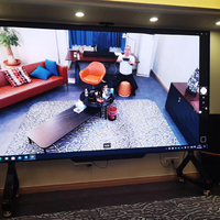 Tableau blanc interactif intelligent avec écran LCD 4K de 55 à 98 pouces, design pliable, équipement éducatif, tableau blanc électronique, garantie de 5 ans