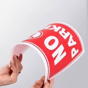 Señales de Advertencia de Peligro Autoadhesivas de PVC con Logotipo Personalizado al por Mayor, Señales de Seguridad Vial - Product Image 5