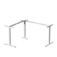 Bureau debout moderne à double moteur en acier inoxydable, réglable en hauteur électriquement, mobilier de bureau, pour bureau à domicile, pliable
