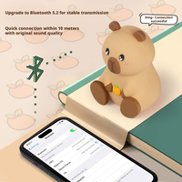 Haut-parleur Bluetooth sans fil en forme de capybara, support de téléphone multifonctionnel, mini ornement de bureau pour la décoration de la maison et de la chambre, cadeau