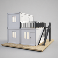 Maisons préfabriquées modernes en conteneurs, modulaires, démontables, pour le stockage, les dortoirs des travailleurs et les bureaux temporaires