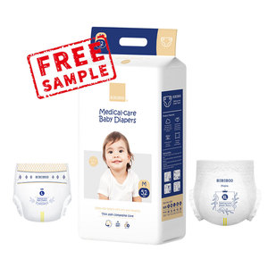 Bebeboo Couche Bébé Simple de Meilleure Qualité Biodégradable Jetable <span class=keywords><strong>Bebe</strong></span> Nappy Imperméable Daypers Imperméables - Product Image 1