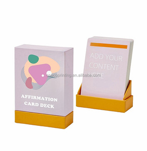Jeu <span class=keywords><strong>de</strong></span> cartes personnalisé avec impression sur papier, mots d'encouragement quotidiens, <span class=keywords><strong>sagesse</strong></span>, équilibre <span class=keywords><strong>de</strong></span> la vie, affirmation zen - Product Image 4