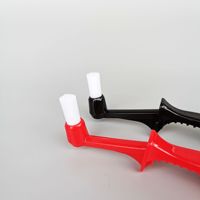 Brosse de nettoyage pour machine à café à tête angulaire avec manche en forme d'os croisé, nettoyeur de groupe, kit barista pour expresso