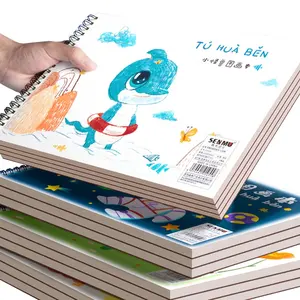 Benutzer definierte Spiral bindung Zeichen papier Ölgemälde Buch Buntstift Zeichen bücher für Kinder