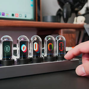 Réveil numérique Nixie Tube IPS Vintage, affichage de l'heure LCD à lueur RVB 6 bits - Product Image 5