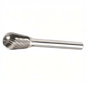Fraise rotative combinée en forme de cône inversé en carbure massif, diamètre 12,7 mm, longueur 20 mm, tige 6 mm pour une coupe de précision - Product Image 2