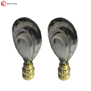 Hot bán đẹp tinh thể màu đen đèn finials thiết kế mới cho đèn <span class=keywords><strong>Shade</strong></span> Covers & Shades - Product Image 6