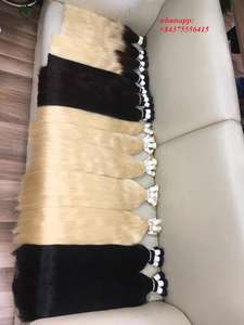 Extensions de cheveux humains 100% vierges Remy, 8-40 pouces, lisses crépus, double trame, fabriquées à la machine - Product Image 4