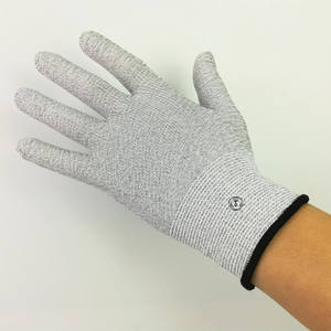 Guanti conduttivi per elettrodi in fibra d'argento per il viso del corpo gamba dieci <span class=keywords><strong>EMS</strong></span> guanti da massaggio per fisioterapia a stimolazione del polso - Product Image 3