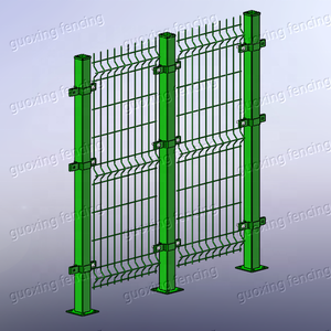 محيط السياج 3d السلك الأخضر السياج ملموسة سياج العفن 3d - Product Image 3