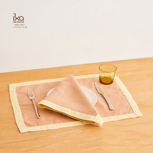 100% Màu Hồng Sang Trọng Linen Khăn Làm Bằng Tay Pháp Đất Nước Trang Trí Đám Cưới Cổ Điển Có Thể Giặt Khách Sạn Bảng Vải Kích Thước Tiêu Chuẩn Tái Sử Dụng - Product Image 1