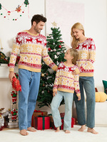 Pull tricoté chaud et décontracté pour femme, idéal pour les fêtes et Noël, vente en gros