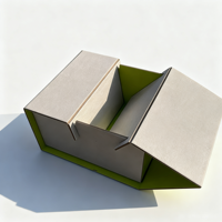 Boîte en carton gris de luxe, pliable, portable, réutilisable, en matériaux recyclés, avec logo personnalisé, nouvelle conception, pour les grains de café