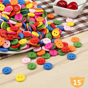 <span class=keywords><strong>2025</strong></span> Cổ Phiếu mới đầy màu sắc 2 lỗ gỗ nút tròn tự làm thân thiện với môi mạ kỹ thuật nút thủ công - Product Image 2