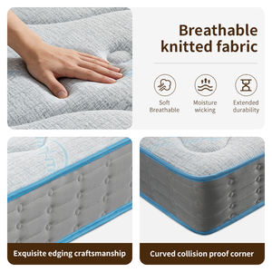 Colchón Ortopédico Hipoalergénico con Muelles Ensacados Tamaño King Queen, Ecológico, Transpirable, 350g/m, Tejido Antiestático - Product Image 2