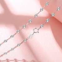Collier chaîne maille gourmette en argent sterling 925 style minimaliste pour femme, motif lingot, grain de melon, vague d'eau, étoile et flocon de neige