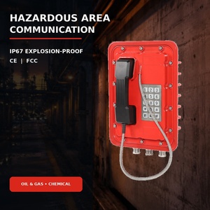 Téléphone mural analogique SIP avec clavier en acier inoxydable pour centrale électrique, champ pétrolier, industrie, anti-explosion - Product Image 1
