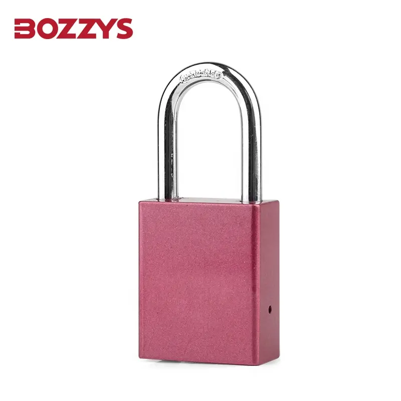 Purple OEM Manufacturer Padlock With 38mm Steel Shackle Anodized Keyed alike Aluminium Padlock