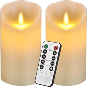 Bougie LED Électrique Sans Flamme Scintillante en Plastique, Type Pilier, Cône ou Chauffe-Plat, pour Décoration de Fêtes, Mariages et Célébrations - Product Image 1
