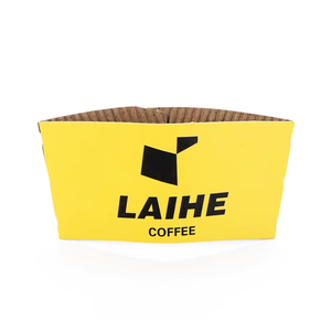 Fundas de Papel Kraft para Vasos de Café Desechables, Aislantes, Lisas, con Logotipo Personalizado, para Bebidas Calientes o Frías - Product Image 5
