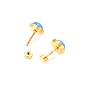 Pendientes de Acero Quirúrgico para Niños, Joyería Infantil, Pendientes de Oro - Product Image 4