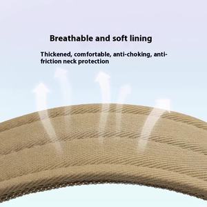 Collier de chien à poils dorés de taille moyenne Collier tactique pour animaux de compagnie Corde de marche souple à dégagement rapide <span class=keywords><strong>Rivet</strong></span> en polyester durable en <span class=keywords><strong>cuir</strong></span> véritable - Product Image 3