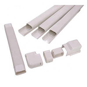 HVAC Mini Split Plastic AC Pipe Covers PVC Air Conditioner Duct Mini Split Line Set Cover Air Conditioner <strong>Parts</strong> Genre - Product Image 5