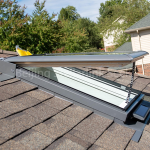 현대식 알루미늄 합금 채광창 자동 슬라이딩 이중 유리 지붕창 (리모컨 포함, 방수 및 환기 기능) - Product Image 4