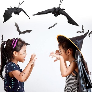 Chauves-souris vampires artificielles <span class=keywords><strong>Halloween</strong></span> fête faveurs décor à la maison atmosphère hantée accessoires suspendus effrayant effrayant TPR <span class=keywords><strong>Halloween</strong></span> chauves-souris - Product Image 6