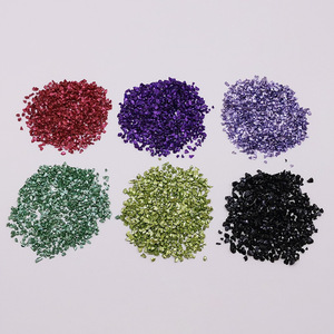 Arena decorativa para manualidades, decoración del hogar, café, color rosa champán, material de resina, forma irregular, 500g - Product Image 3