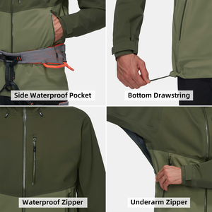 <span class=keywords><strong>Giacca</strong></span> rigida impermeabile da <span class=keywords><strong>uomo</strong></span> di alta qualità per avventure all'aria aperta - Product Image 5