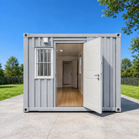 Maison conteneur préfabriquée en acier respirant, démontable, à assemblage rapide, emballage plat, extensible, portable, pour bureau, maison ou magasin