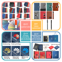 Ensemble cadeau personnalisé en cuir de qualité supérieure Charge Smart Notebook Pen Carnet de notes en papier remplaçable avec logo personnalisé de verrouillage d'empreintes digitales