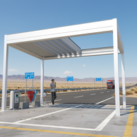 Pergola en aluminium avec toit en verre Sweet Home, auvent rétractable motorisé à lames orientables, système d'ombrage imperméable moderne pour patio extérieur