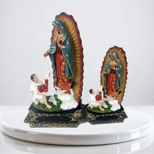 Estatuas Religiosas Decorativas <span class=keywords><strong>de</strong></span> Resina 3D Personalizadas al por Mayor <span class=keywords><strong>de</strong></span> la <span class=keywords><strong>Virgen</strong></span> <span class=keywords><strong>de</strong></span> <span class=keywords><strong>Guadalupe</strong></span> y la <span class=keywords><strong>Virgen</strong></span> <span class=keywords><strong>de</strong></span> México, Figuras Navideñas Hechas a Mano - Product Image 1