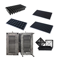 Plateau de semis en plastique moulé par injection sur mesure, plateau de propagation pour pépinière, vente en gros OEM pour les cultivateurs en serre