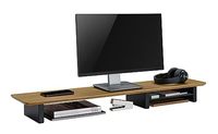 Étagère de bureau en bois, support d'écran pour usage scolaire et commercial