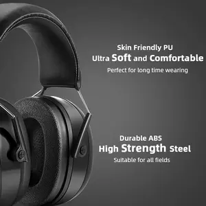 Campione gratuito di alta qualità Bluetooth Ear Defenders cuffie insonorizzate con cancellazione del rumore protezione dell'udito Bluetooth