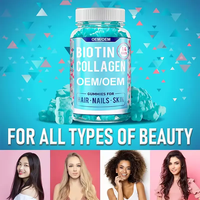 Capsules de vitamines OEM/ODM pour la santé des cheveux, de la peau et des ongles des adultes et le soutien immunitaire avec emballage personnalisé