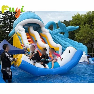 Toboggan <span class=keywords><strong>aquatique</strong></span> gonflable commercial en PVC pour enfants et adultes, idéal pour les fêtes résidentielles et scolaires, et les événements extérieurs – Amusez-vous à faire glisser votre corps dans la ville <span class=keywords><strong>aquatique</strong></span>. - Product Image 5