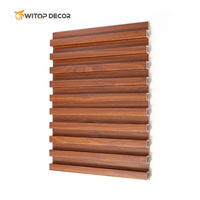 WITOP DECOR Panneau mural décoratif en bois de wpc Panneaux muraux intérieurs cannelés Panneau de bois en pvc