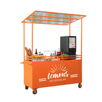 Camion de transport de fruits et légumes Chariot mobile pour restauration rapide Remorque pour champ de crème glacée