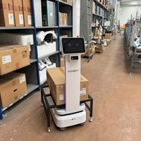 AGV Transport Factory Logistics Robot Carry 80-600KG Warehouse Robot Support Remote Control Factory Delivery Robot avec app