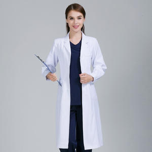 卸売高品質カスタム医療制服医師看護師ホワイトラボコート病院ドレス制服女性男性用 - Product Image 6