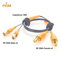 Câble d'antenne panneau MIMO 2x2 RP-SMA Mâle vers RP-SMA Femelle, câble micro-coaxial RG113 pour routeur extérieur 4G LTE 5G CPE Wifi