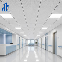 Plafond suspendu acoustique en aluminium moderne pour salle de classe scolaire, ignifuge et imperméable, panneau de plafond suspendu