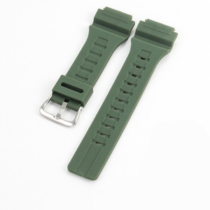 Correa de Resina para Reloj <span class=keywords><strong>Cassio</strong></span> AE-1400 y Correa de TPU de Goma MCW-200H, con Correa Transpirable de 20 mm y Boca Proyectante - Product Image 4